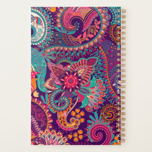 Paisley-patroon Planner (Achterkant)