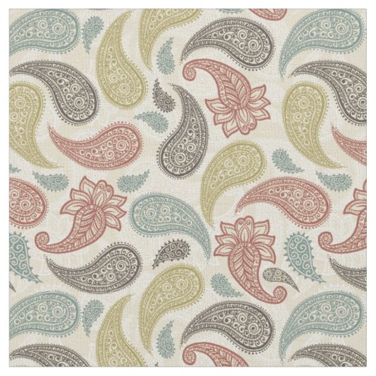 Paisley Patroon Stof (Close Up)