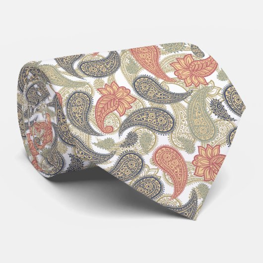 Paisley Patroon  Stropdas (Opgerold)