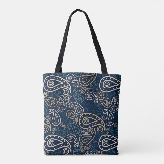 Paisley-patroon Tote Bag (Achterkant)