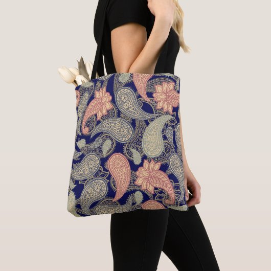 Paisley Patroon Tote Bag (Dichtbij)