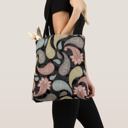 Paisley Patroon Tote Bag (Dichtbij)