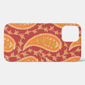 Paisley patroon. Turkse komkommer. Maroon-oranje c Case-Mate iPhone Case (Achterkant (horizontaal))
