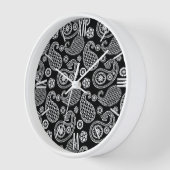 Paisley-patroon, zwart en wit (Hoek)