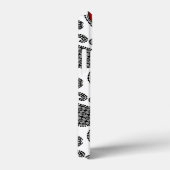 Paisley-patroon, zwart, wit en rood Case-Mate iPhone case (Achterkant / Rechts)