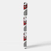 Paisley patroon, Zwart, Wit en Rood Case-Mate iPhone Case (Achterkant / Rechts)