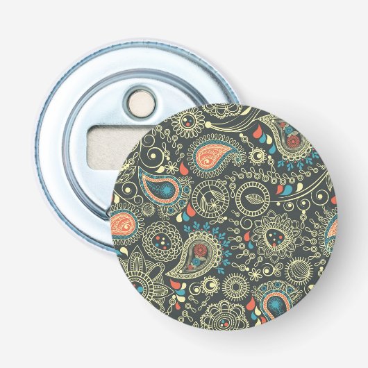 Paisley Pattern 3 Button Flesopener (Voorkant)