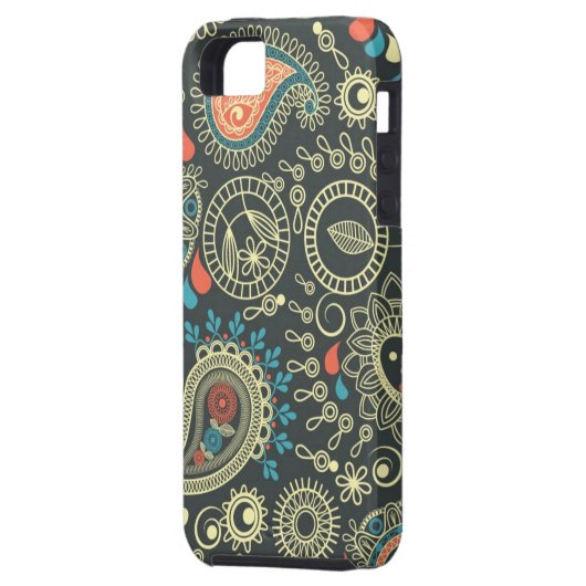 Paisley Pattern 3 Case-Mate iPhone Case (Achterkant Links)