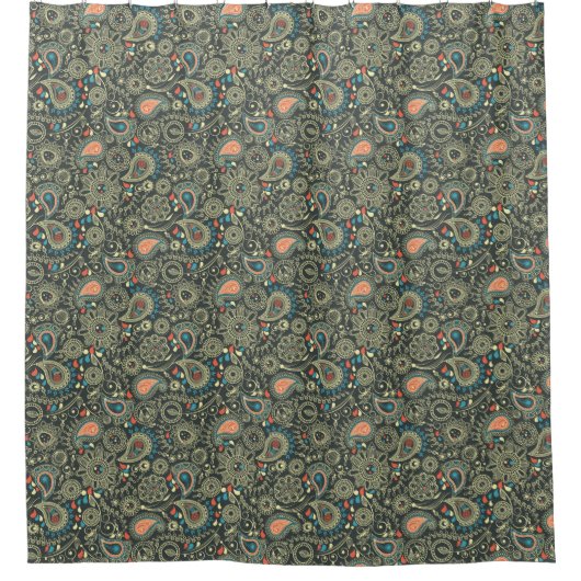 Paisley Pattern 3 Douchegordijn (Voorkant)