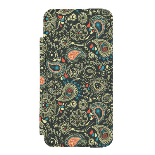 Paisley Pattern 3 Incipio iPhone Portemonnee Hoesje (Voorkant Agenda)