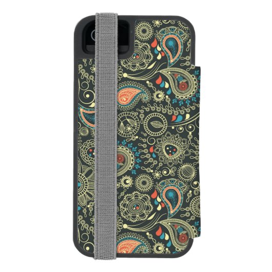 Paisley Pattern 3 Incipio iPhone Portemonnee Hoesje (Agenda Achterkant)