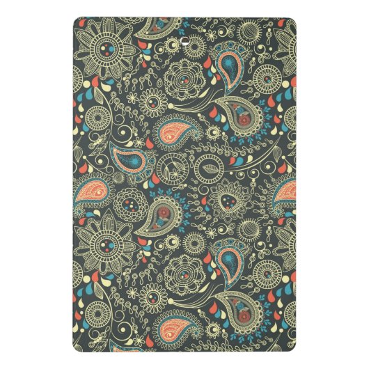 Paisley Pattern 3 Mini Klembord (Achterkant)