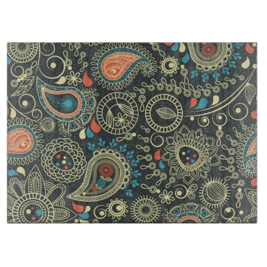 Paisley Pattern 3 Snijplank (Voorkant)