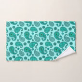 Paisley Pattern, Aqua en Turquoise Bad Handdoek (Handdoek)