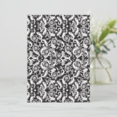Paisley Pattern Art – Ornamental Floral Outline Save The Date (Staand voorkant)