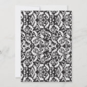 Paisley Pattern Art – Ornamental Floral Outline Save The Date (Achterkant)