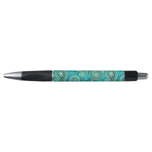 Paisley Pattern blauwgroen blauw Pen (Voorkant)