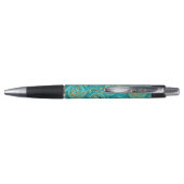 Paisley Pattern blauwgroen blauw Pen (Achterkant)