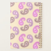Paisley Pattern Boho Small Size Planner (Achterkant)