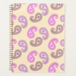 Paisley Pattern Boho Standard Size Planner
