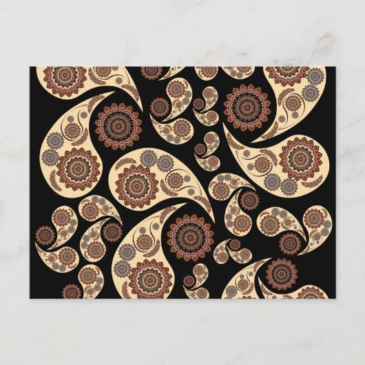 Paisley Pattern Briefkaart (Voorkant)