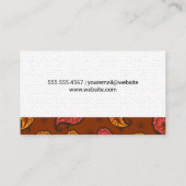 Paisley Pattern | Dot Pattern Visitekaartje (Achterkant)