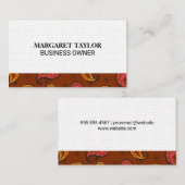 Paisley Pattern | Dot Pattern Visitekaartje (Voorkant / Achterkant)