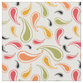 Paisley Pattern Fabric | Afdrukken van Cute Paisle Stof (Close Up)