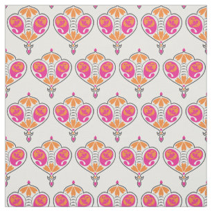 Paisley Pattern Fabric   Roze Paisley Print Stof