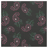 Paisley Pattern Fabric | Stippen Paisley Print Stof (Close Up)
