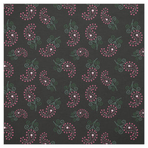 Paisley Pattern Fabric   Stippen Paisley Print Stof