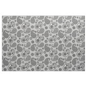 Paisley Pattern, Grey, Black and White Stof (Fat Quarter)