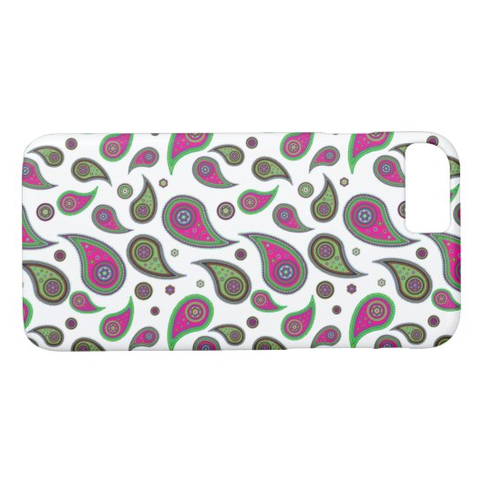 Paisley Pattern iPhone 7 Hoesjes (Achterkant (Horizontaal))