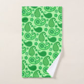 Paisley Pattern, Jade and Emerald Green Bad Handdoek (Handdoek)