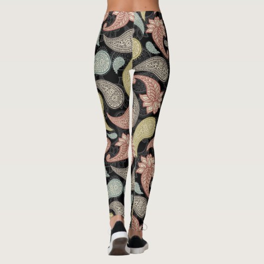 Paisley Pattern  Leggings (Achterkant)