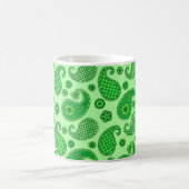Paisley Pattern, Limoen and Emerald Green Coffee M Koffiemok (Center)