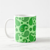 Paisley Pattern, Limoen and Emerald Green Coffee M Koffiemok (Links)