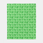 Paisley Pattern, Limoen and Emerald Green Fleece B Deken (Voorkant)