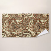 Paisley Pattern. Naadloze Aziatische textielachter Badhanddoek (Badhanddoek)