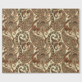 Paisley Pattern. Naadloze Aziatische textielachter Cadeaupapier (Vlak)