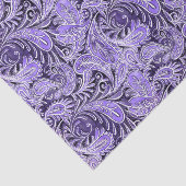 Paisley Pattern Paars Tissuepapier (Detail)