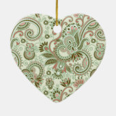 Paisley Pattern, Persian Paisley, Afstuderen Keramisch Ornament (Achterkant)