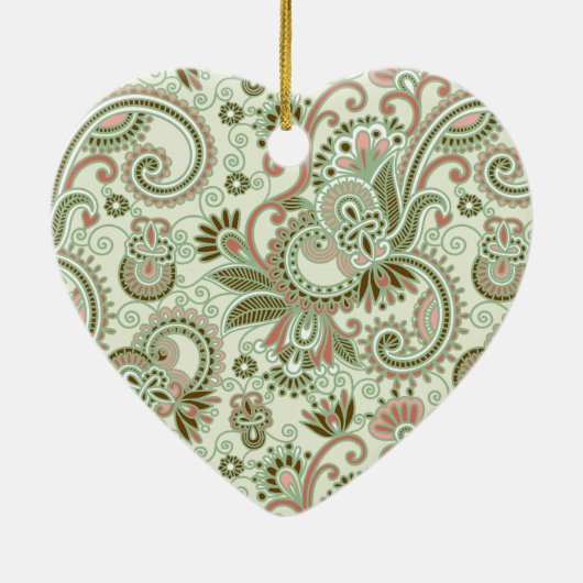 Paisley Pattern, Persian Paisley, Afstuderen Keramisch Ornament (Achterkant)