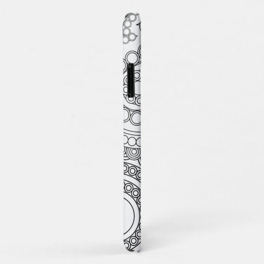 Paisley Pattern, Persian Paisley, Black and White Case-Mate iPhone Case (Achterkant/rechts)