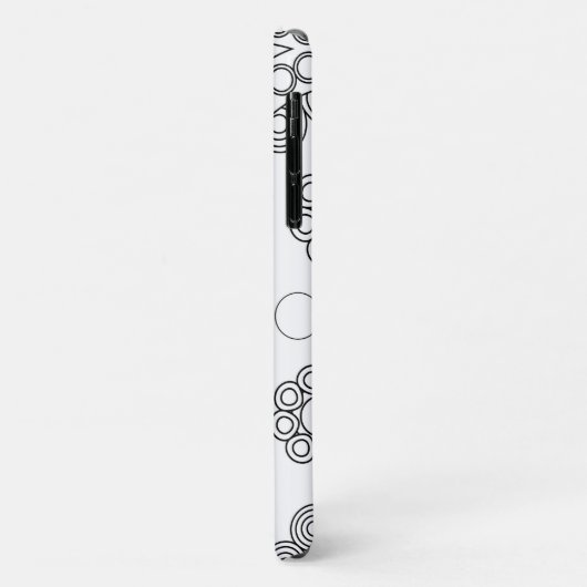 Paisley Pattern, Persian Paisley, Black and White Case-Mate iPhone Case (Achterkant/links)