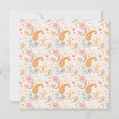 Paisley Pattern, Persian Paisley, Boteh, Birthday Kaart (Achterkant)