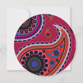 Paisley Pattern, Persian Paisley, Boteh, Birthday Kaart (Achterkant)