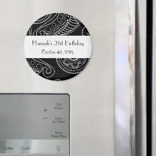 Paisley Pattern, Persian Paisley, Boteh, Birthday Magneet