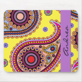 Paisley Pattern, Persian Paisley, Boteh, Jouw naam Muismat (Voorkant)