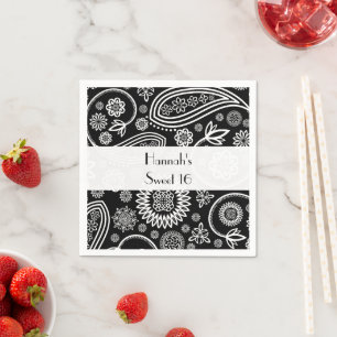 Paisley Pattern, Persian Paisley, Boteh, Sweet 16 Servetten